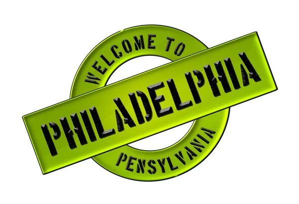 Välkommen till philadelphia — Stockfoto