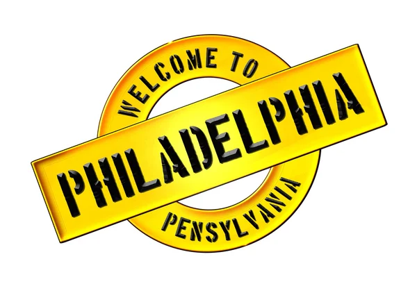 Üdvözöljük a Philadelphia — Stock Fotó