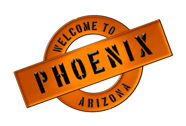 Välkommen till phoenix — Stockfoto