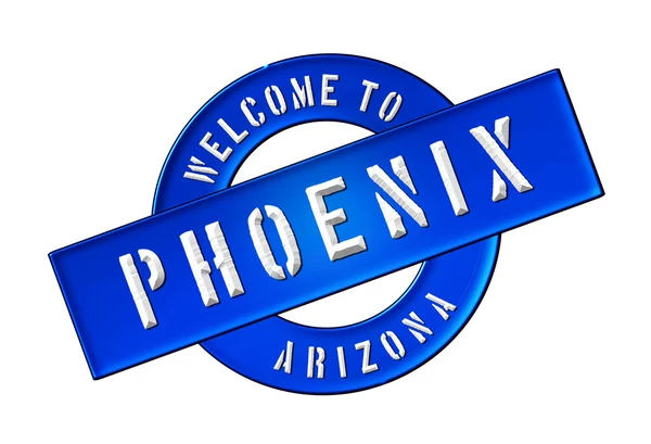 Välkommen till phoenix — Stockfoto