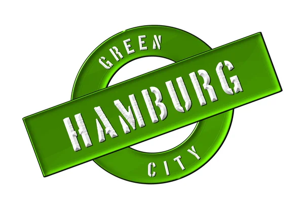 Groene stad hamburg — Stockfoto