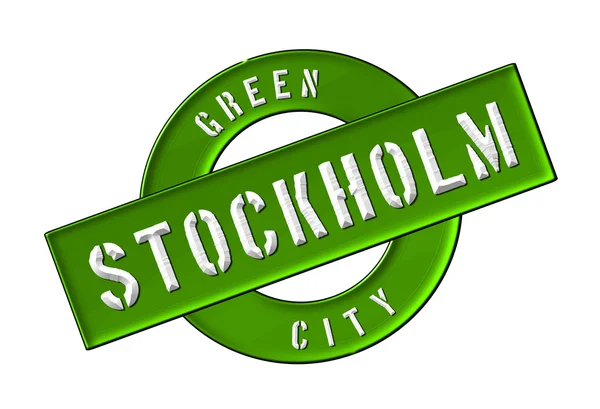 Zelené město stockholm — Stock fotografie