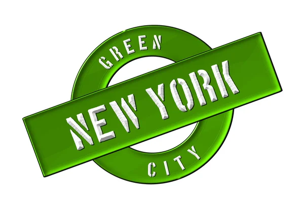 New york şehri yeşil — Stok fotoğraf