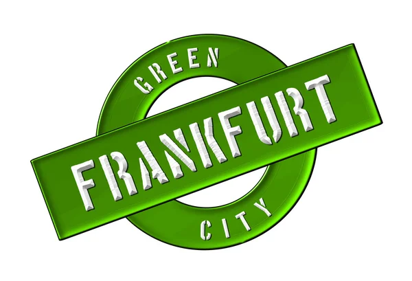 Зеленый город Франкфурт — стоковое фото