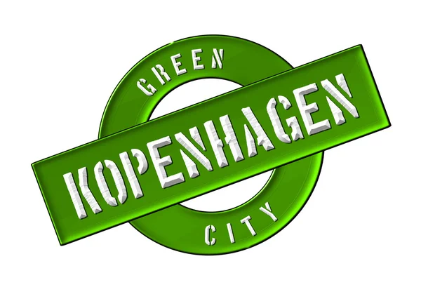 Şehir Kopenhag yeşil — Stok fotoğraf