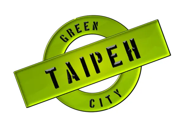 Zielone miasto taipeh — Zdjęcie stockowe