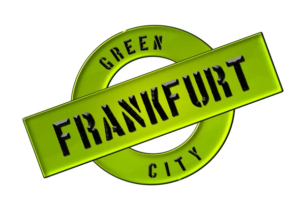 City frankfurt yeşil — Stok fotoğraf