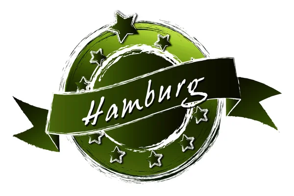 Grunge real - HAMBURG — Fotografia de Stock