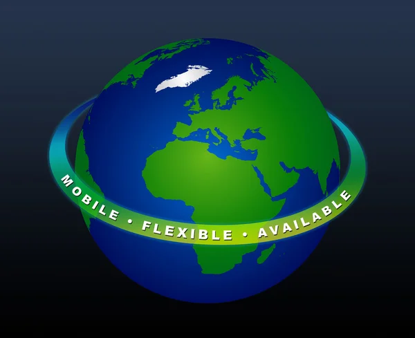 Планета Земля - MOBILE FLEXIBLE AVAILABLE — стокове фото