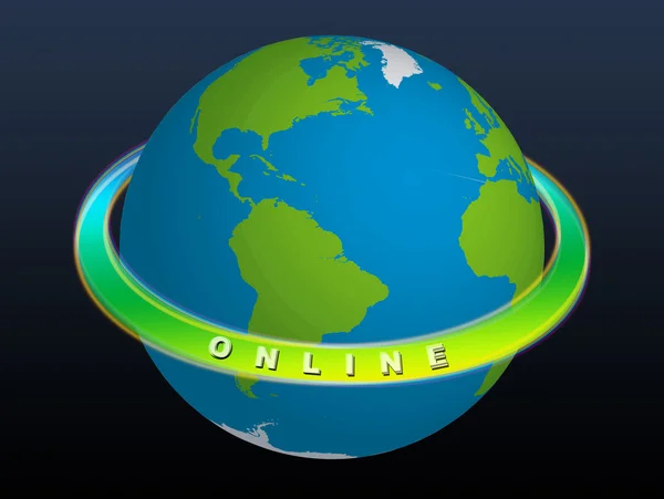 Planeta Země - online — Stock fotografie