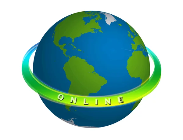 Planet Erde - online — Stockfoto