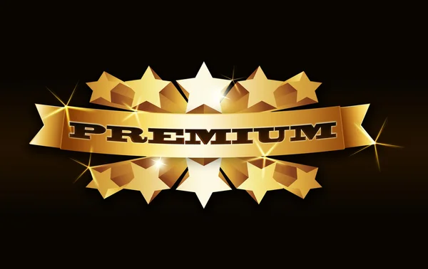 Gyllene banner - premium — Stockfoto
