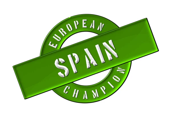 European Champion - Spain — Stock Photo, Image