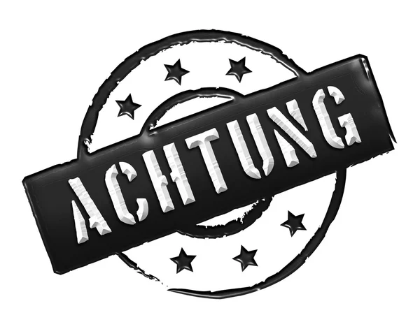 Bélyegző - Achtung — Stock Fotó