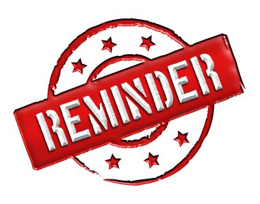 Stamp - REMINDER clipart