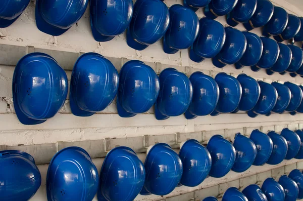 Blauwe helm — Stockfoto