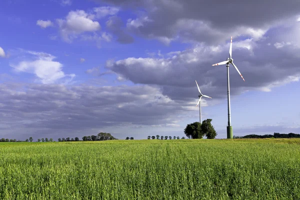 Wind Mill In The Meadow — Stock Photo, Image