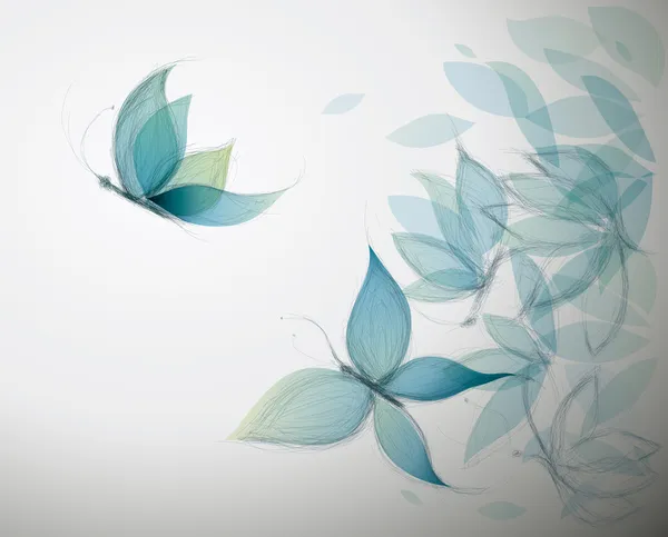 Papillons azur — Image vectorielle