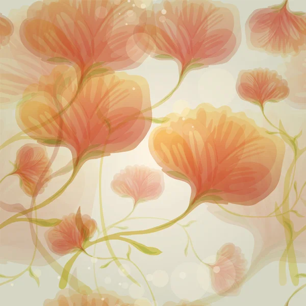 在清晨露珠的橙色野玫瑰 — 图库矢量图片