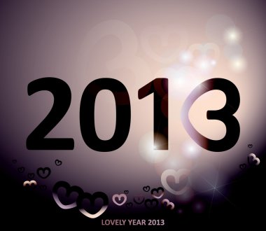 Year 2013 clipart