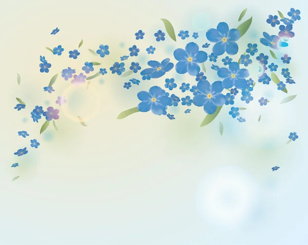Fleur Oublie-moi — Image vectorielle