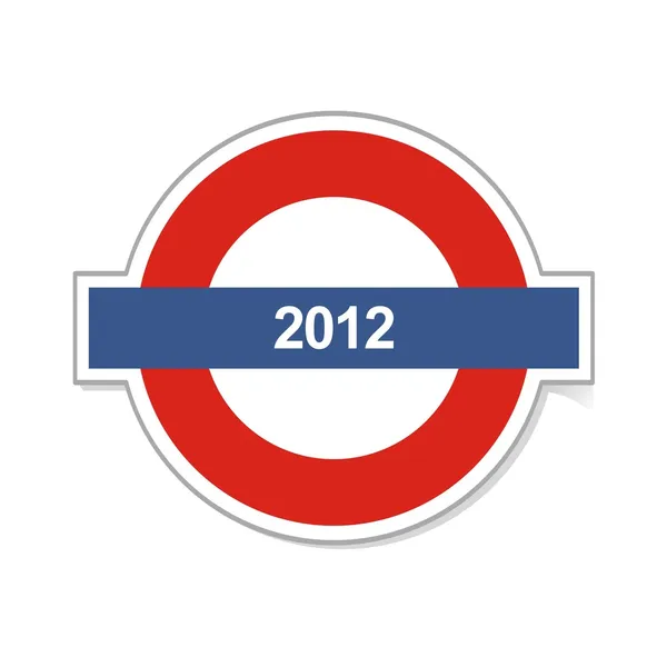 2012 en Londres cartel subterráneo para los juegos olímpicos en el verano 2012 — Archivo Imágenes Vectoriales