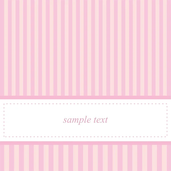 Carte de mariage vectorielle ou invitation de fête de douche de bébé en rose doux — Image vectorielle