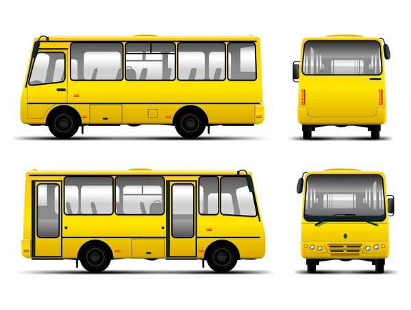 Żółty autobus — Wektor stockowy