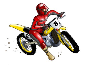 Motocross clipart