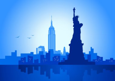 New York City skyline clipart