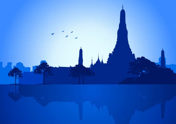 Temple Wat Arun à Bangkok — Image vectorielle