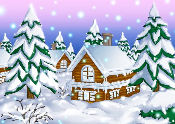 Winter Hut — Stock Photo, Image