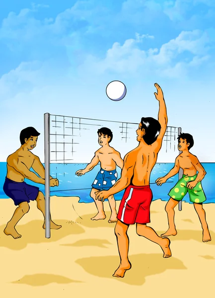 Beach Volleyball — Stock Photo, Image