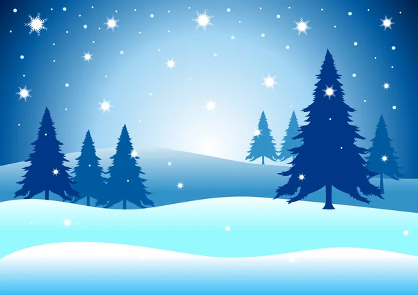 Vánoční zimní — Stockový vektor