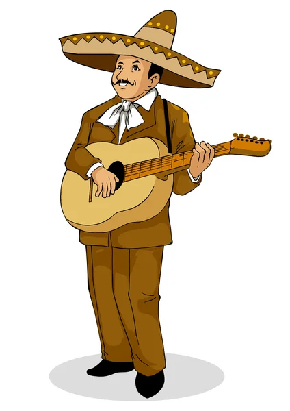 Músico mexicano — Vector de stock
