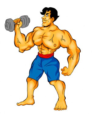 Bodybuilder clipart