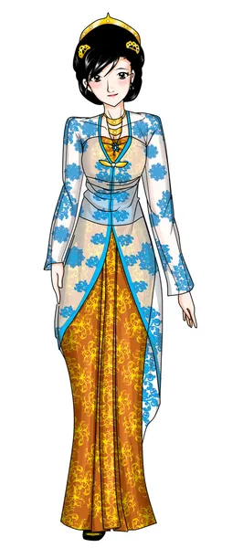 Яванский традиционный костюм — стоковое фото