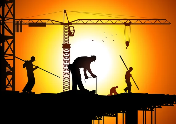 Stavební dělník — Stockový vektor