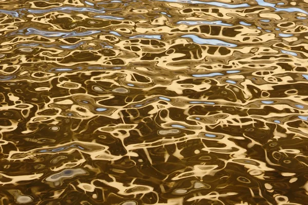 Złota woda — Zdjęcie stockowe