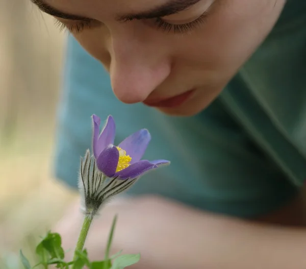 Stock image Smelling