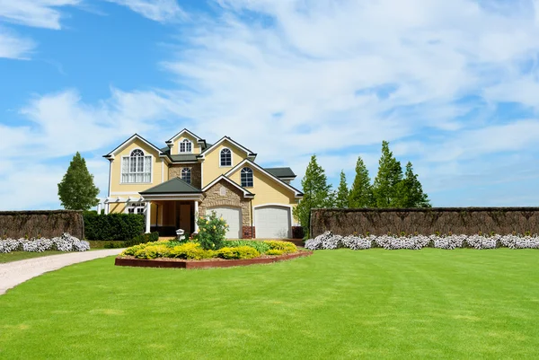 Beautiful two story country house — Stock Photo, Image