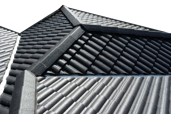 Плитка даху ізольована на білому тлі — стокове фото
