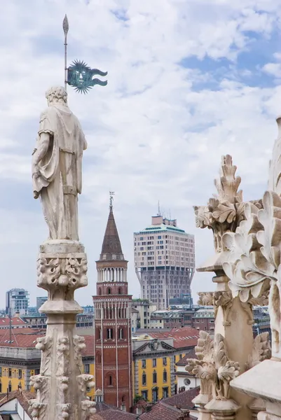 Vista de Milán desde la Catedral —  Fotos de Stock