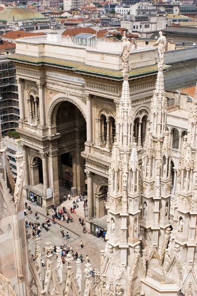 Vittorio Emanuele II galéria Milánóban — Stock Fotó