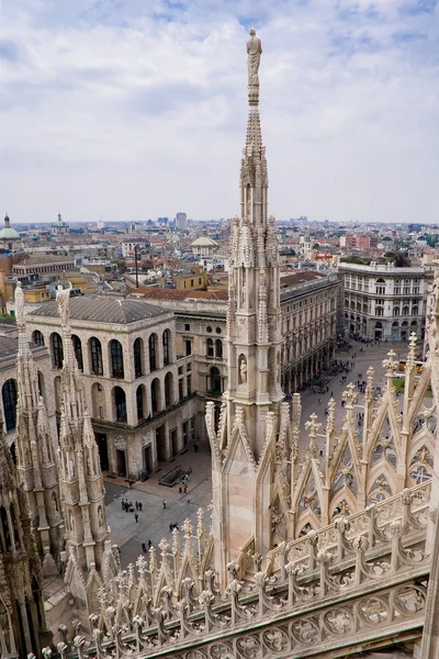 Spires da Catedral de Milão — Fotografia de Stock