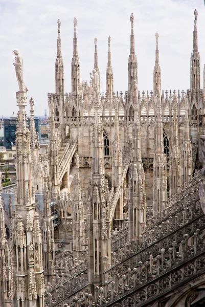 Spiers of the Cathedral of Milan — Stock Photo, Image
