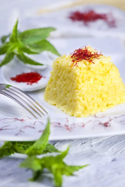 Combinaisons alimentaires, riz safran . — Photo