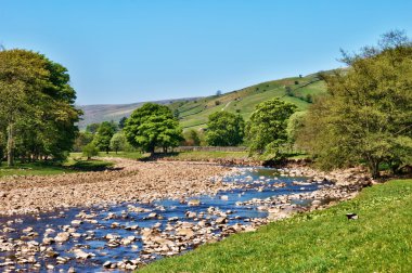 Scenic view of the River Swale clipart