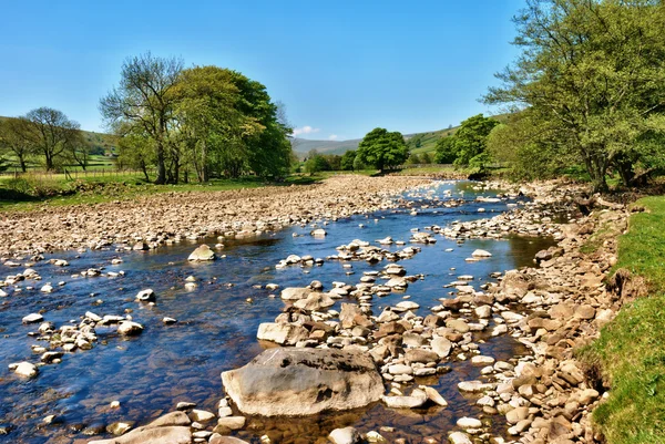 Řeky swale, yorkshire, Anglie — Stock fotografie