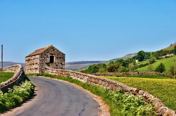 Estrada rural inglesa pitoresca — Fotografia de Stock